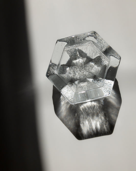 Kosta Boda brutal glass bowl