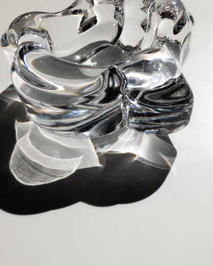 Lars Hellsten Orrefors glass tray
