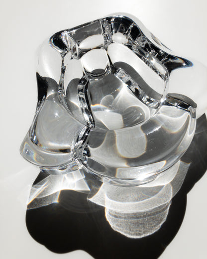 Lars Hellsten Orrefors glass tray