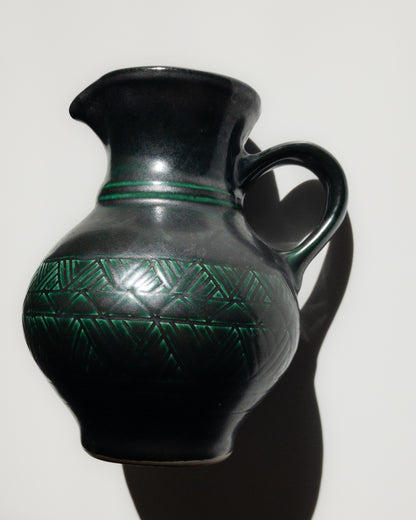 Lithuanian black and green vase