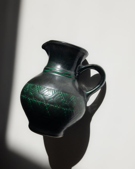 Lithuanian black and green vase