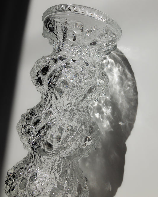 Oberglas bubbly textured vase L