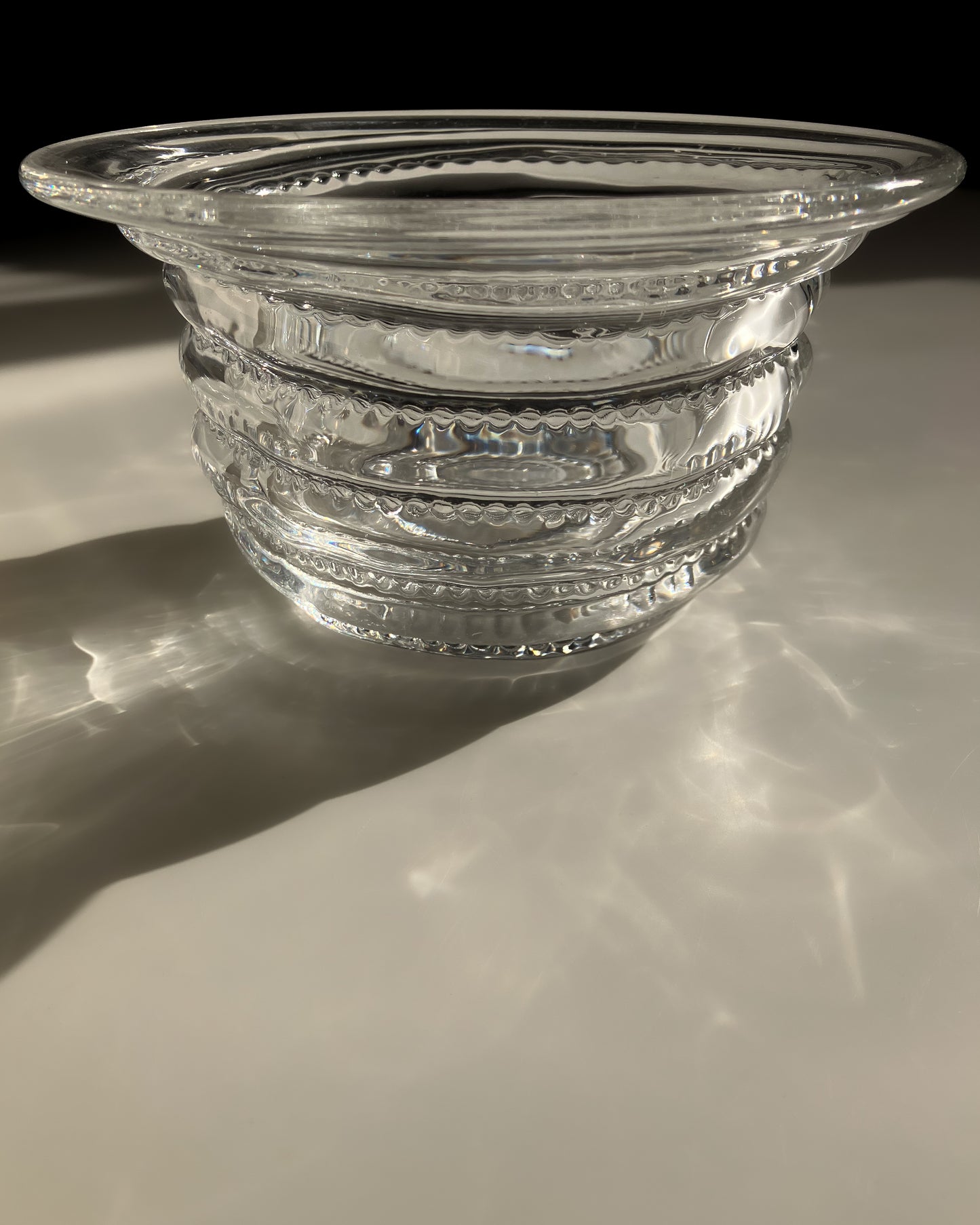 Glass Bowl with Flared Rim