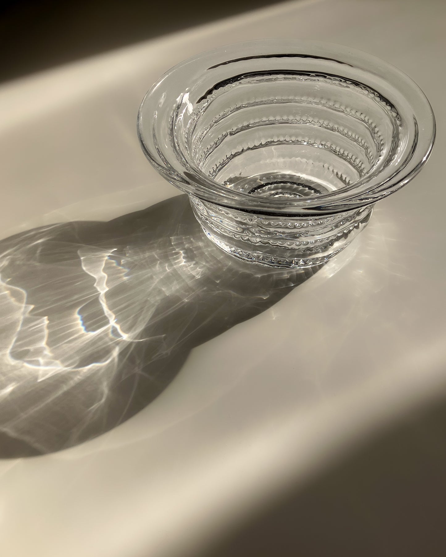 Glass Bowl with Flared Rim