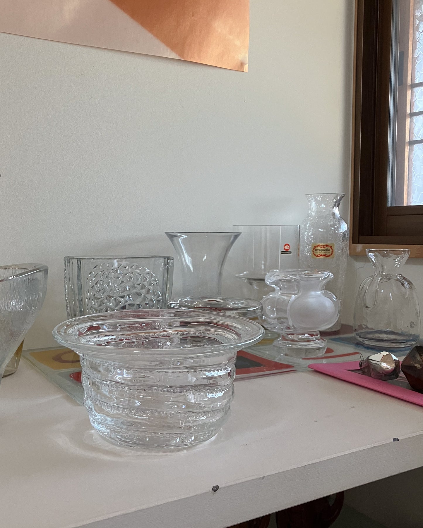 Glass Bowl with Flared Rim