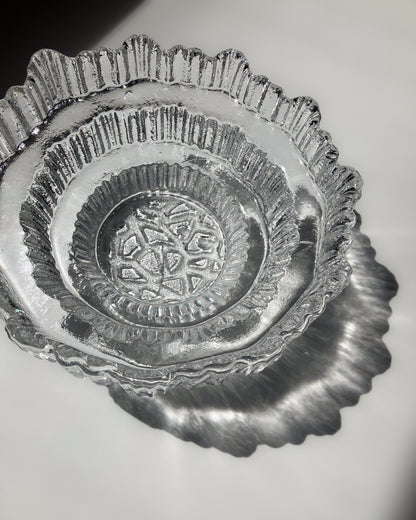 Ice Flow Bowl 光の紋様 – 北欧ヴィンテージガラス